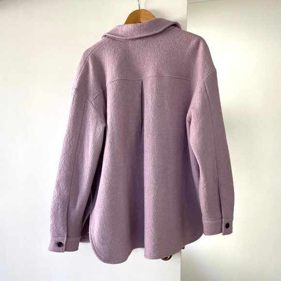 Decjuba Large 12 14 Jacket Mauve RRP $169 Mia Shacket Winter - Picture 14 of 15